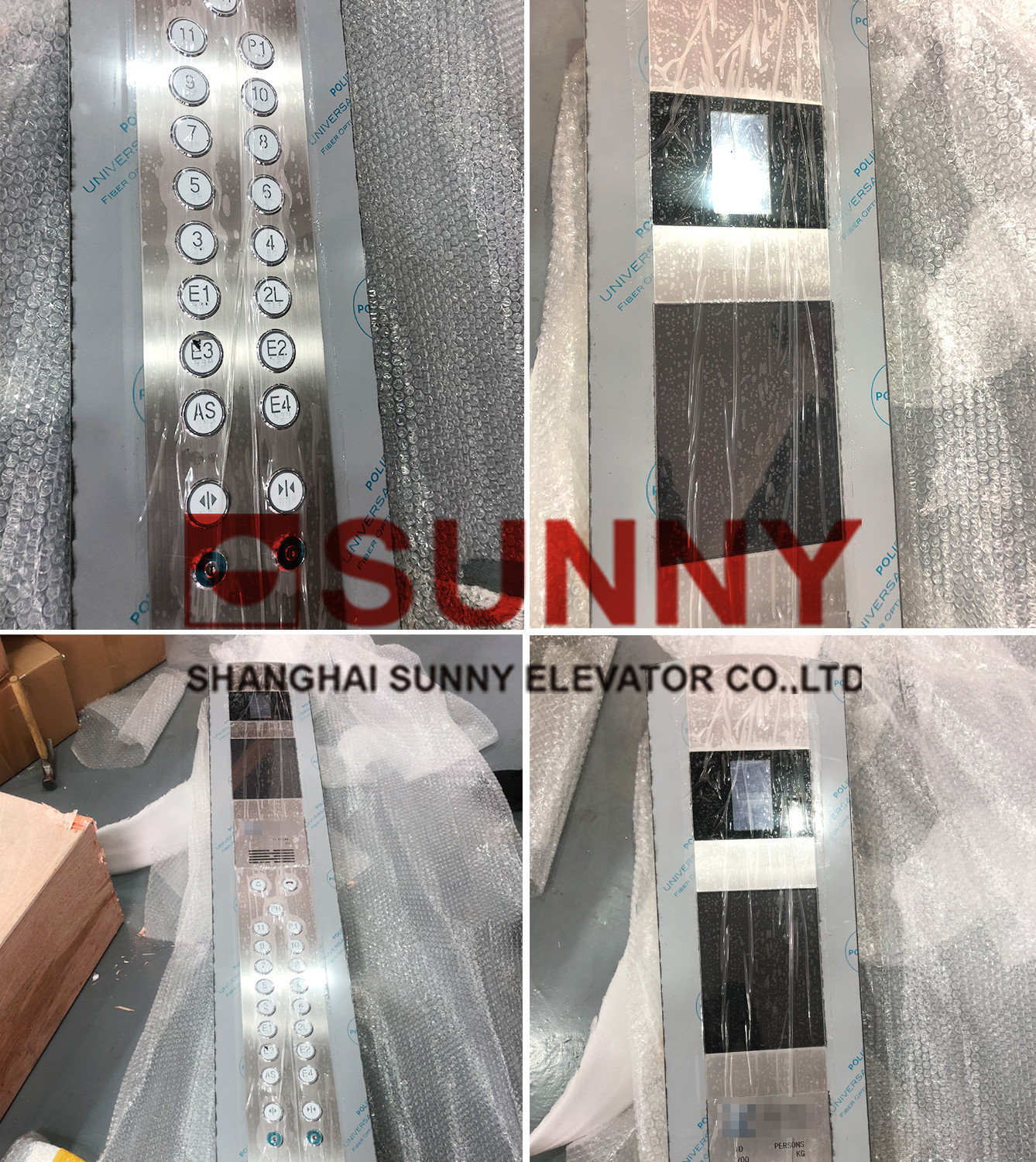 Wall Mounting Stainless Steel Dot Matrix LCD Elevator Door Parts / Lift LOP