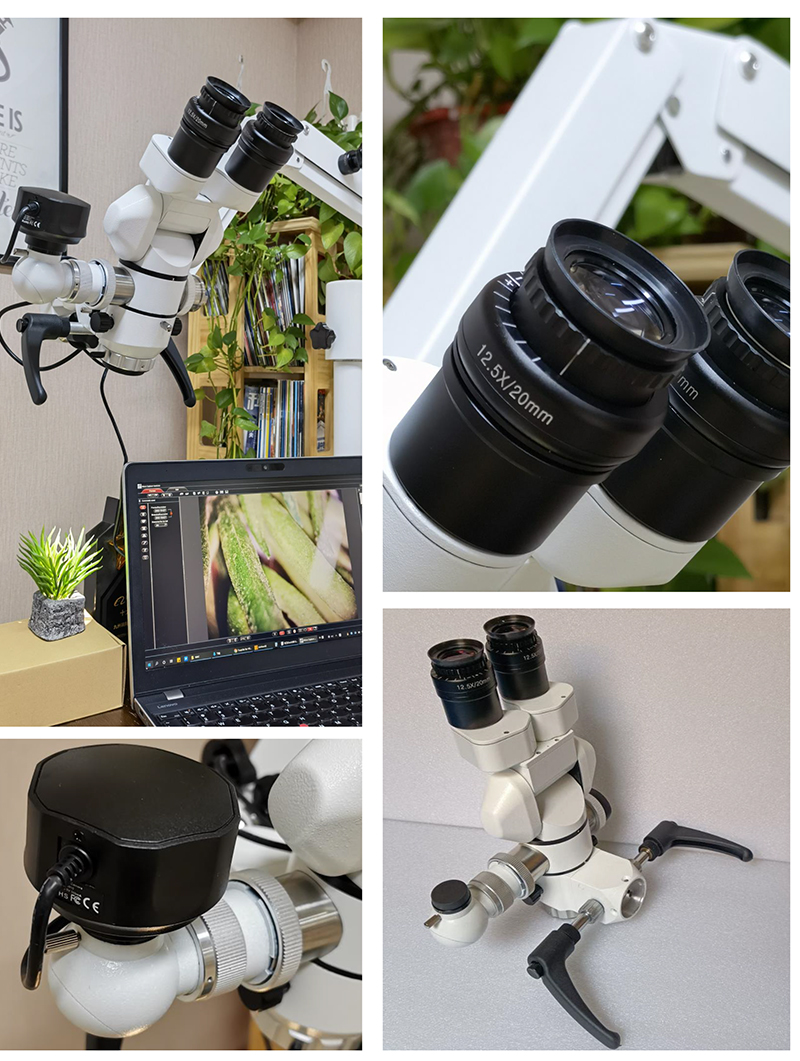 A41.1903 One Head 0-180° Manual Step Zoom Dental Operating Microscope 4.8x -16x
