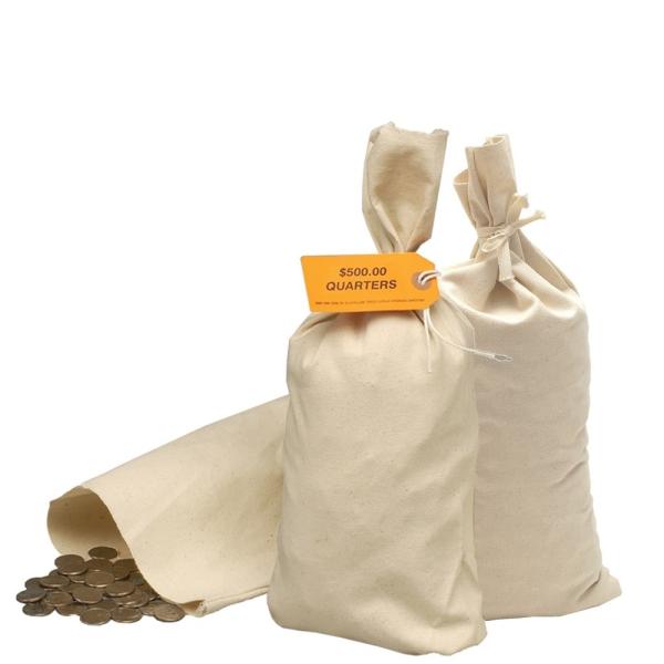COTTON CANVAS STRONG WEAR-RESISTANT LARGE CAPACITY TRANSPORT BAG W/FLAT BOTTOM -