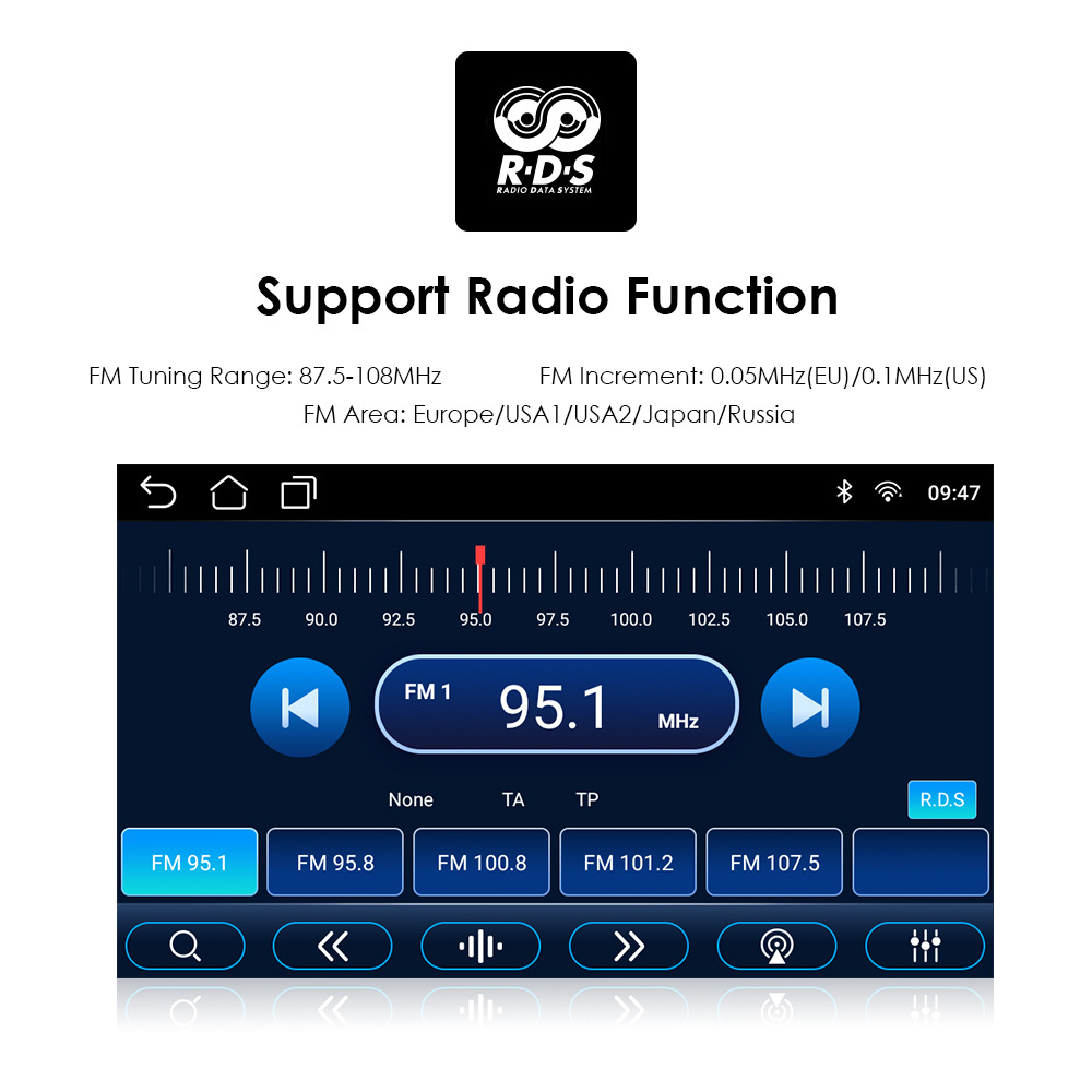 9" Screen Size Android10 Car Radio With Multimedia For Ford Mondeo Mondeo 3 2000-2007