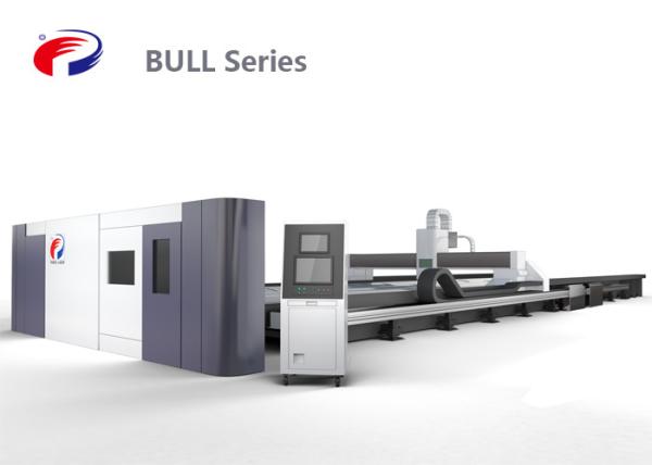 Gantry Plasma Metal Cutting Machine , Cnc Fiber Laser Cutting Machine For Large