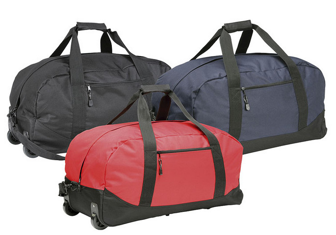 High Density Wheeled Duffle Bag Luggage , Rolling Duffle Bag With Shoulder Strap