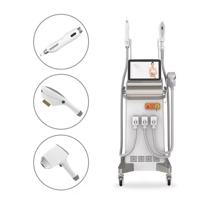 Q Switch 3 In 1 Nd Yag+Diode Laser+IPL Laser Hair Removal Beauty Machine
