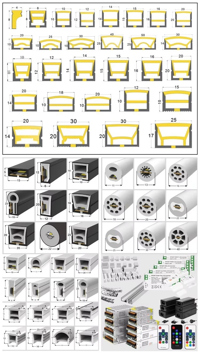 24V/12V.DC 10W Custom Flexible Neon Light Strip For Ceiling Room Decoration Cabinet Neon Lighting