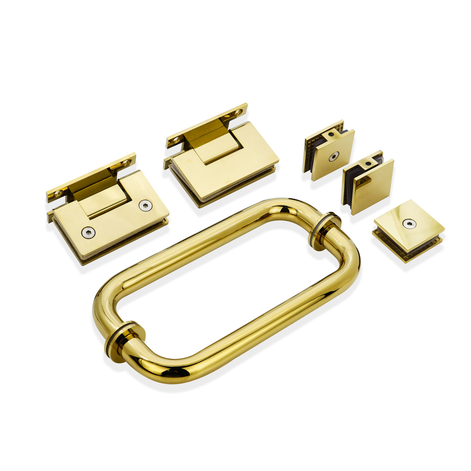 1.0mm Pipe Thickness Stainless Steel D Type Glass Door Pull Handle for Hotel Shower Room