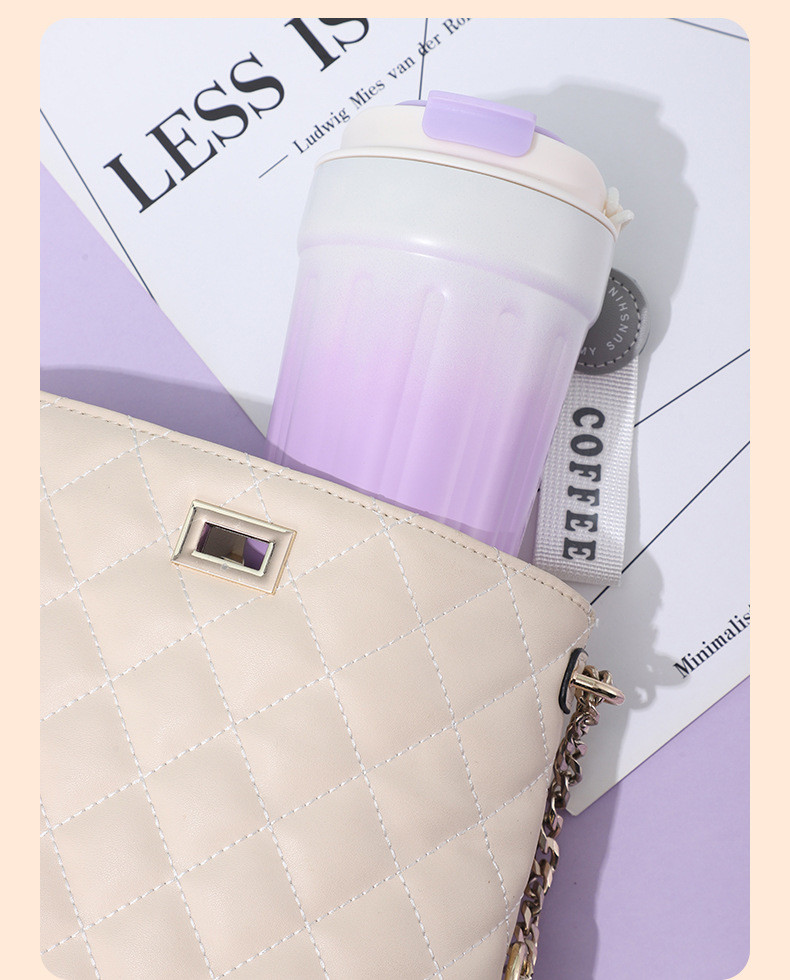 Smart Coffee Thermos Temperature Display and LED Insulated Travel Mug for Summer Cold Storage Direct Drinking or Straw