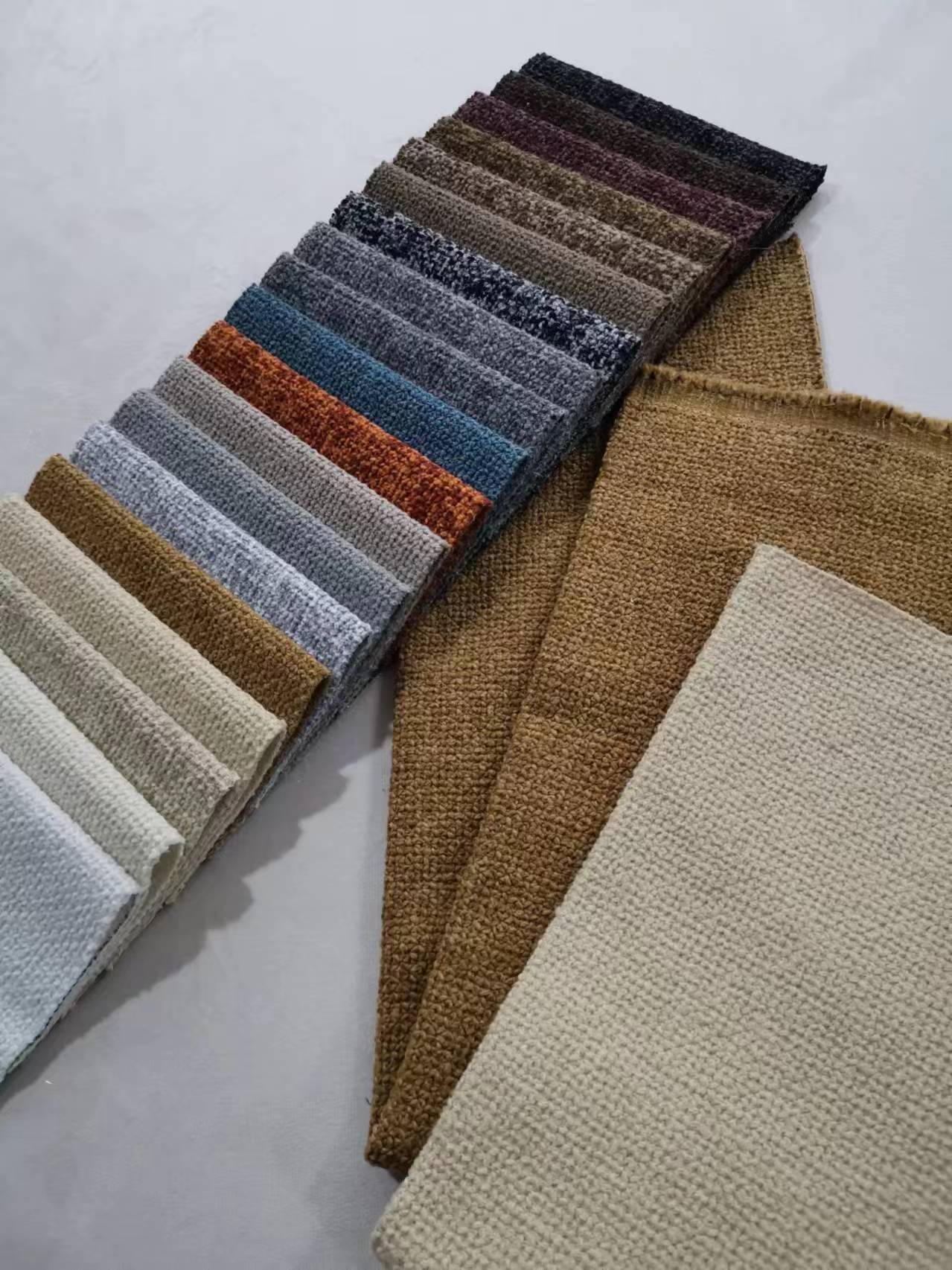 Shrink Resistant Linen Sofa Fabric Dubai Rainbow Fabric Customized For Home