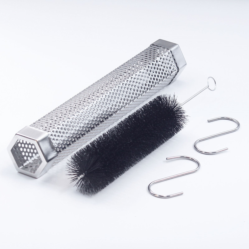 Gas Electric Charcoal 12'' BBQ Pellet Smoker Tube For Grill