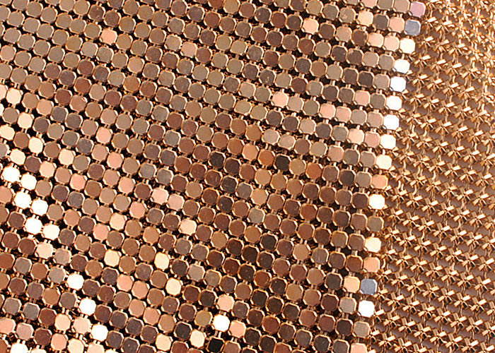 4x4mm Aluminium Metal Flake Fabric In Gold Used As Auxiliary Material