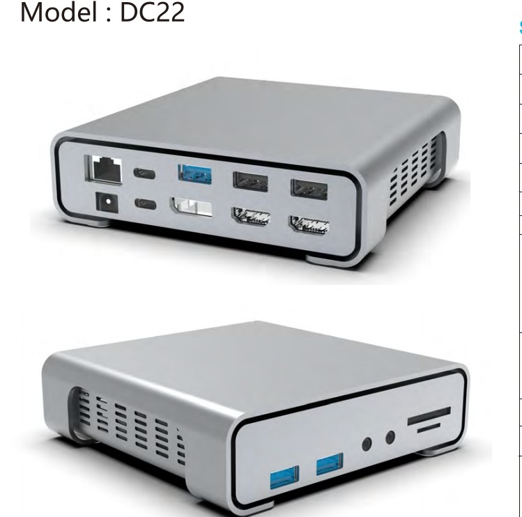 16 In 1 Usb C Hub Type-C To PD HDMI USB3.0 USB2.0 USB-C SD TF RJ45 Docking Station
