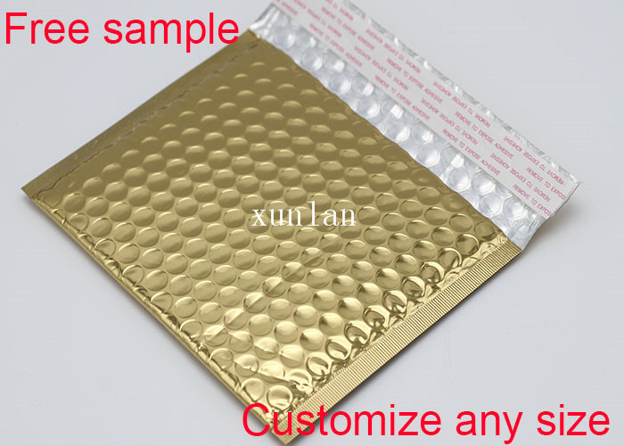 Waterproof Surface Bubble Mailer Envelope , Metallic Mailing Bags For Shipping