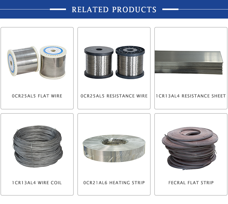 1Cr13Al4 Fecral Alloy Resistance Wire For Low Temperature Drying Oven