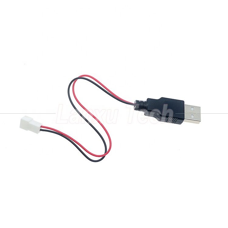 USB Type A Male to JST XH 2.54 Pitch 2 Pin Female Socket Cable