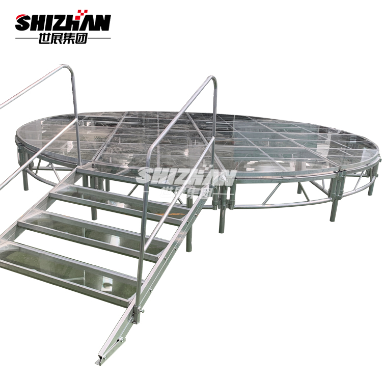 aluminium Easy assemble acrylic platform wedding stage