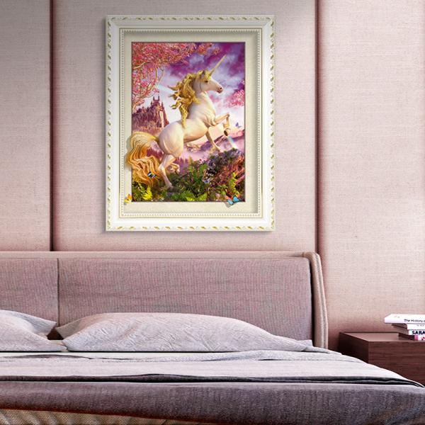 Stock Neuschwanstein Castle 3D Lenticular Living Room Painting Picture PET