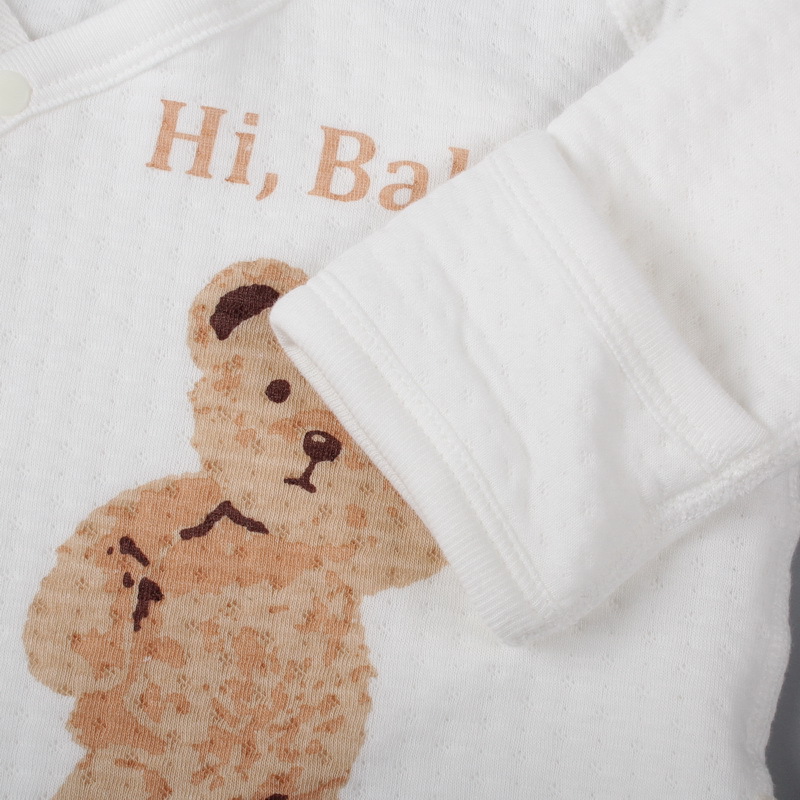 Long Sleeve Autumn Padded Long Sleeves Organic Cotton Baby Romper Jumpsuits