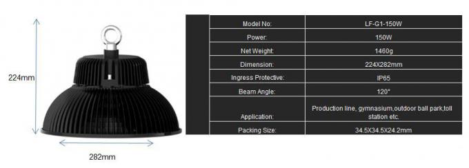 Die Casting IP65 Anti Water LED High Bay Housing 28000 lm Cool White 4