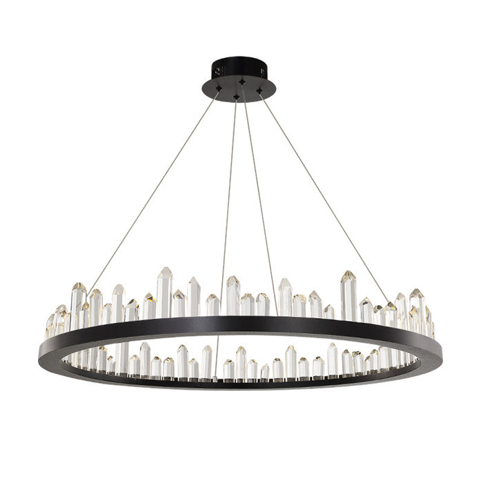 Iron Crystal Paint Nordic Luxury Pendant Lights Modern LED 3 Colors