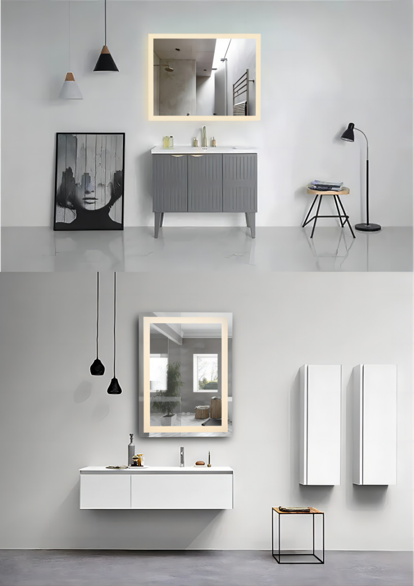 Wall Mounted LED Mirror Light 700X900mm 600X800mm For Bathroom
