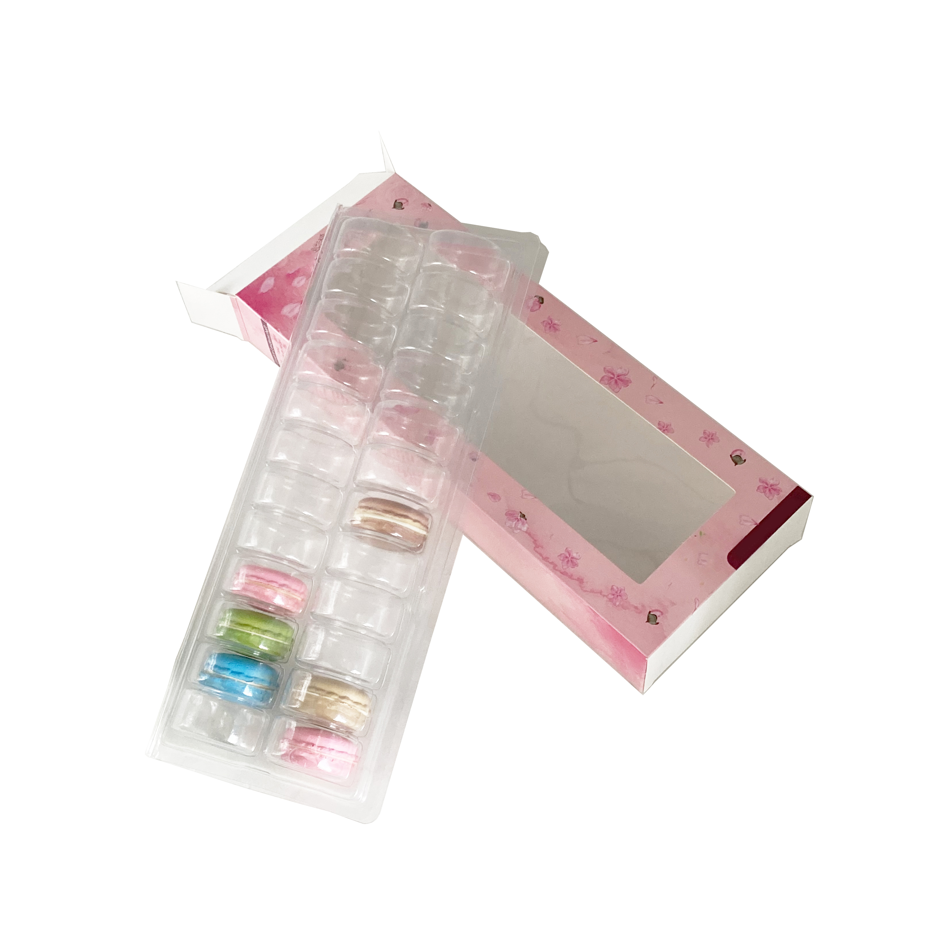 Laduree Style Macaron Packaging Cookies Paper Box Custom Logo Printing Macaron Packaging