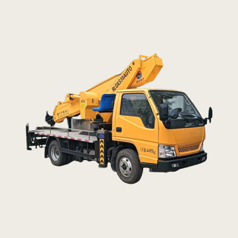 JAC 6 Retractable Sections Holding 2men Aerial Platform Truck 50m High Altitude Operation Truc