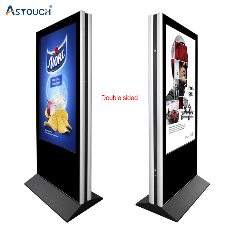 50HZ / 60HZ Wifi Floor Standing Digital Signage 75 Inch Shopping Mall Use