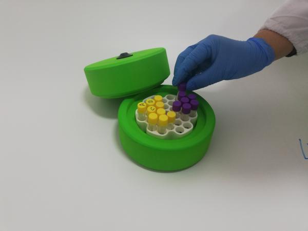Biology Experiment Cell Freezing Container For 30*1*2ml Cryogenic Vials Alcohol