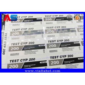 Adhesive Peptide Bottle Labels 10ml Custom Printing , Bodybuilding Cypionate