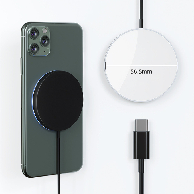 Custom Logo Portable Sublimation Magnetic Wireless Phone Charger For Sublimation Printing