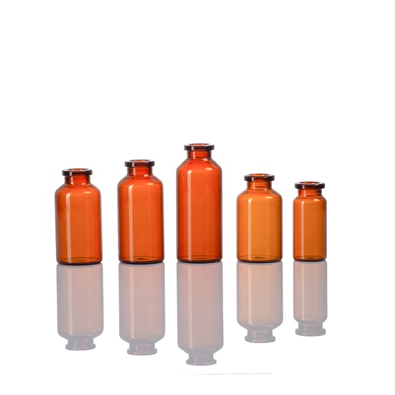 Screen Printing Medical Injection Glass Vial 30ml Amber Tubular Glass Vial