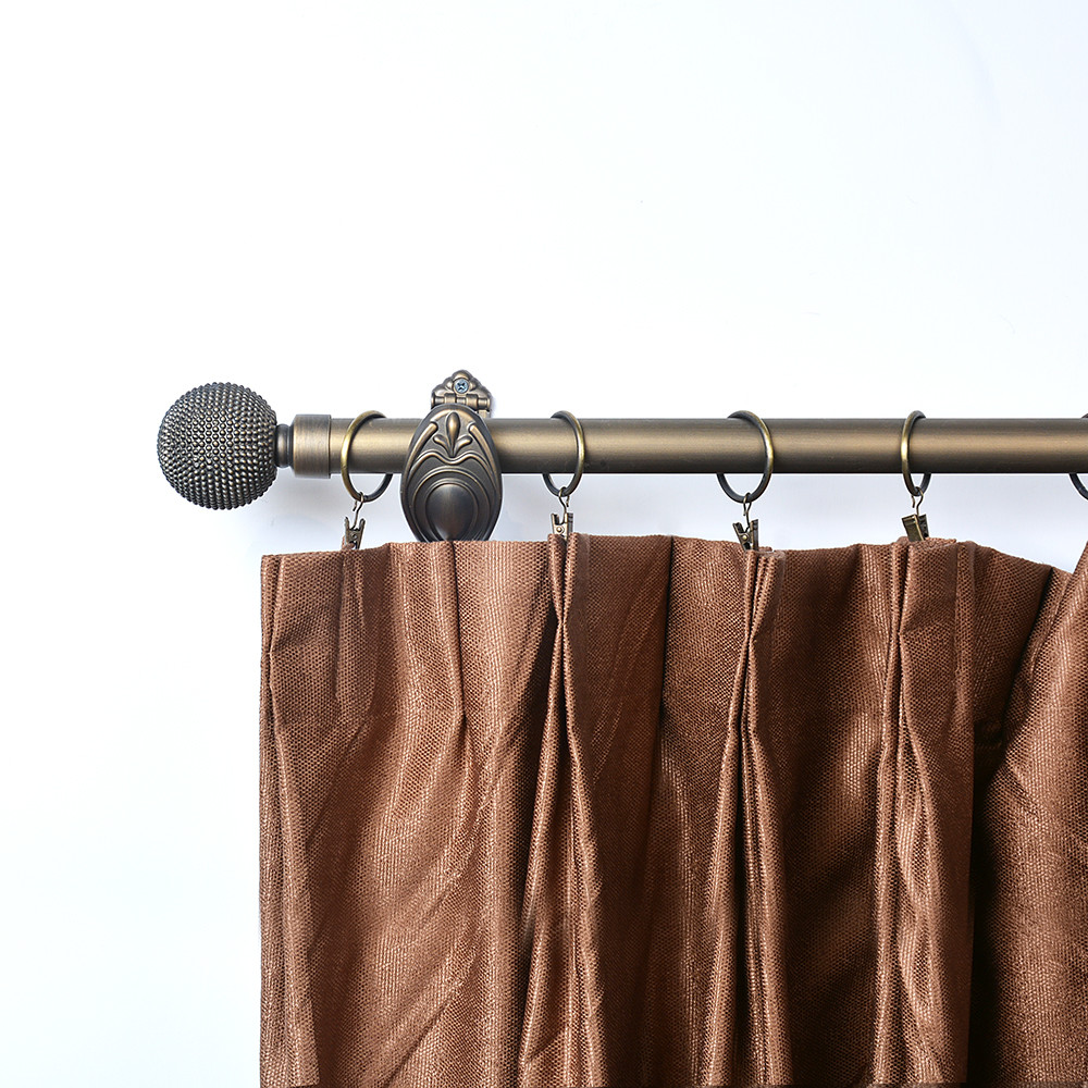 22mm Curtain Rod Finials Coffee Color Home Single And Double Bracket