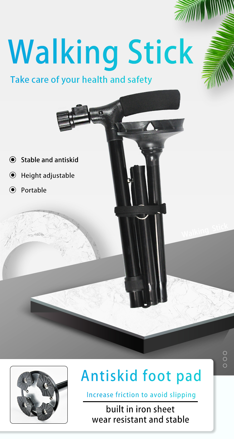 Wholesale Folding Walking Sticks Cane With Led Light For Elder Home Care