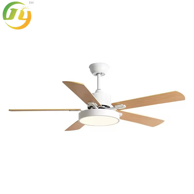 Senkai Led Ceiling Fan Family Home White Color Small Noise Silence 220v Indoor Ceiling Fan With Light And Remote