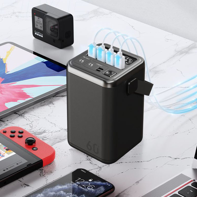 Camping Portable Power Charger Station 60W 60000Mah Over discharge protection