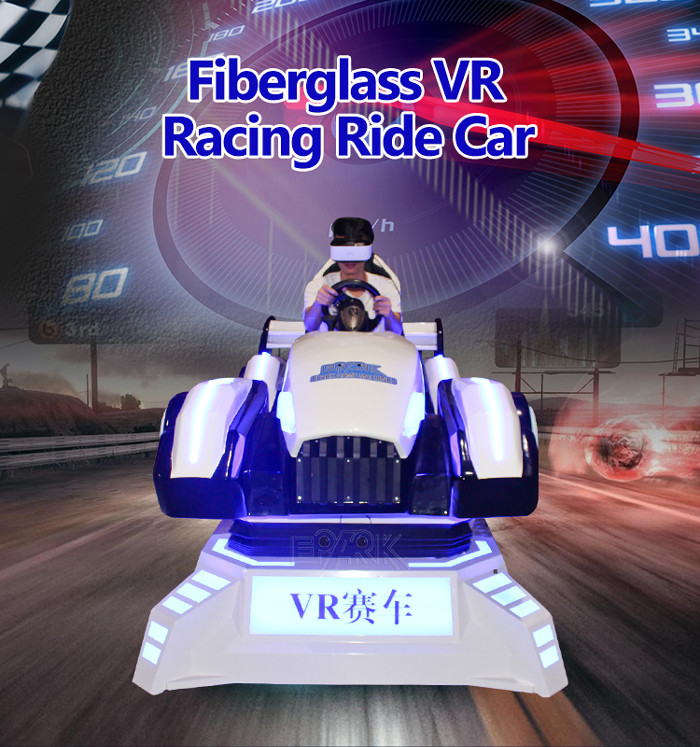 Fiberglass Racing Ride Car 9D VR Simulator Game Machine