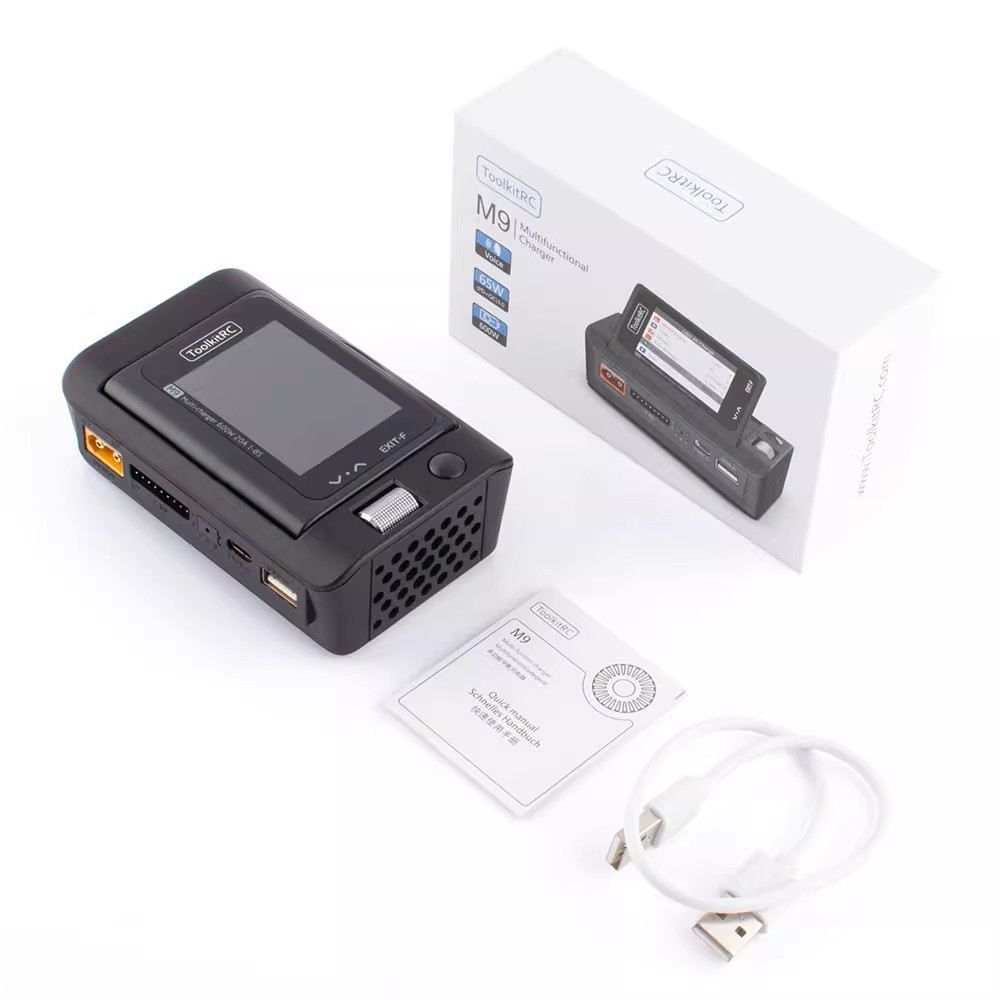 ToolkitRC M9 FPV Drone Battery Charger USB Fast Charging DC Smart Charger