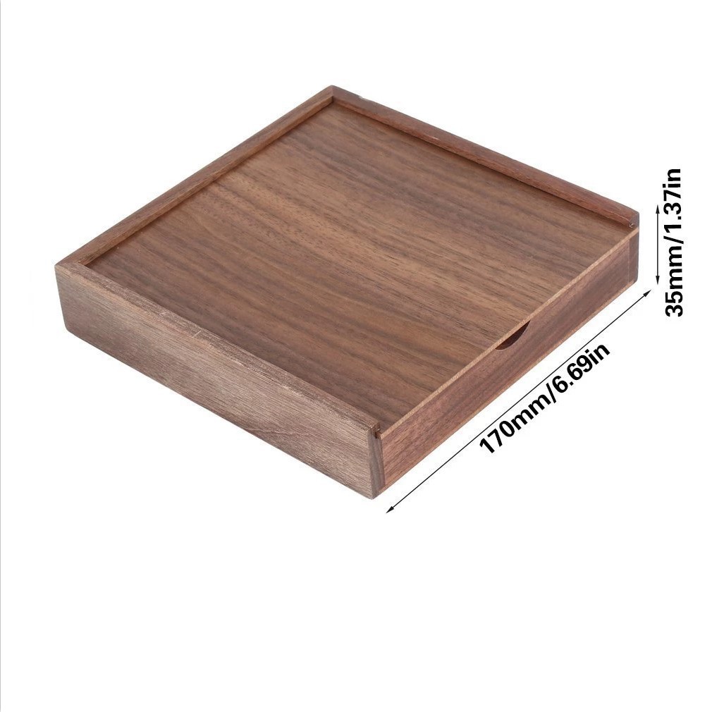 wedding gift storage box burnt color pull-out wooden photo storage box solid wood lettering retro wooden box