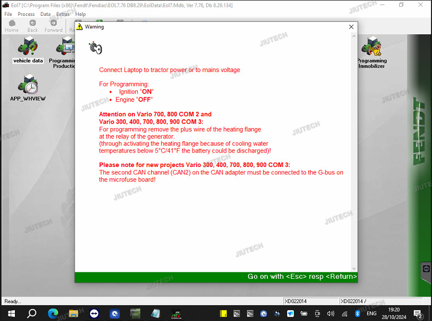For AGCO diagnostic tool FENDT FENDIAS Latest Software Support AGCO Canusb tool