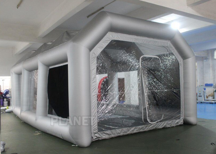 Outdoor Inflatable Spray Booth With Two Blowers Removeable Filter