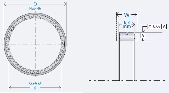 FE448Z Freewheel Cage Sprag One Way Clutch Bearing