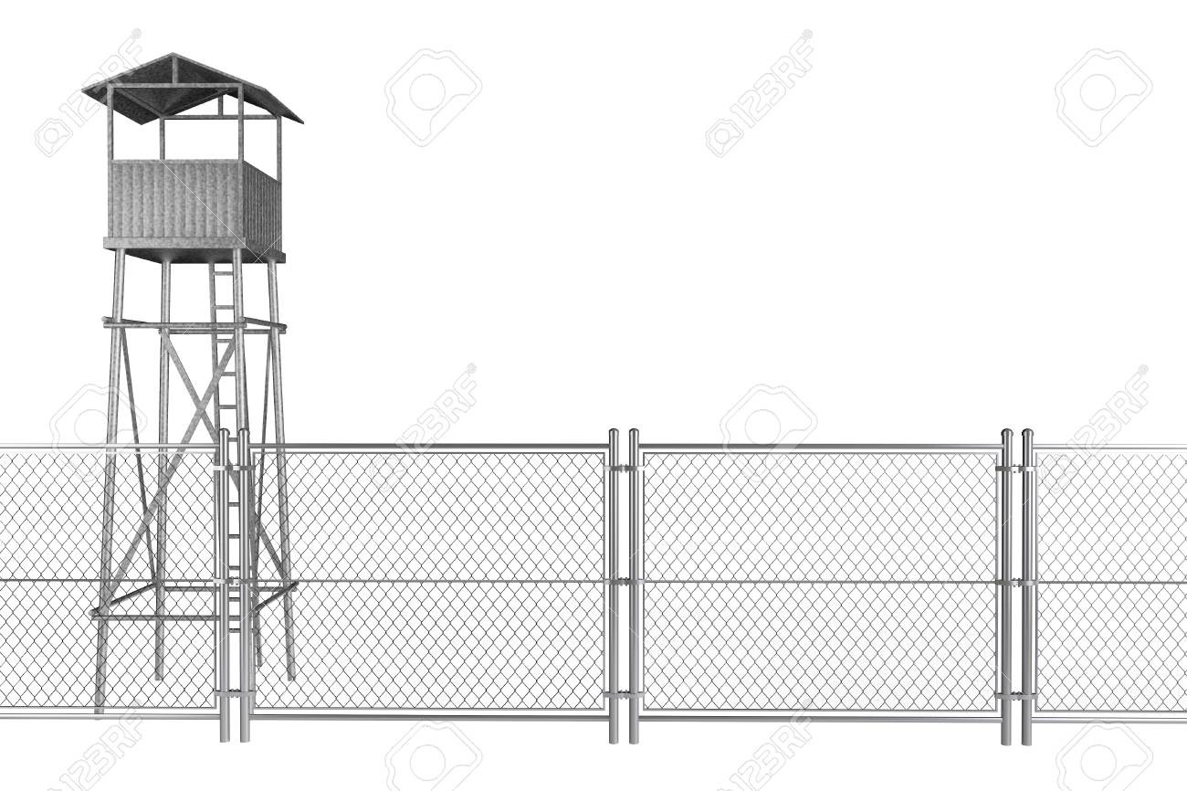6ft High Chain Link Fence , CE Green Steel Razor Wire Fence