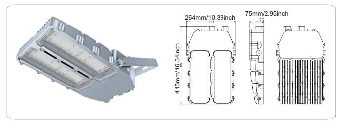 2700k-7000k Ex Proof Led Lights IP66 Copper Free Aluminum