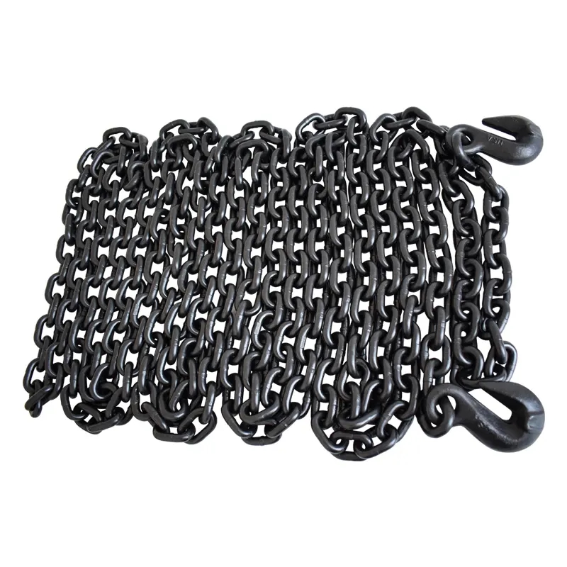 Black Oxide Finish G80 Lifting Chain with 2t Working Loadlimit and Welding Hooks