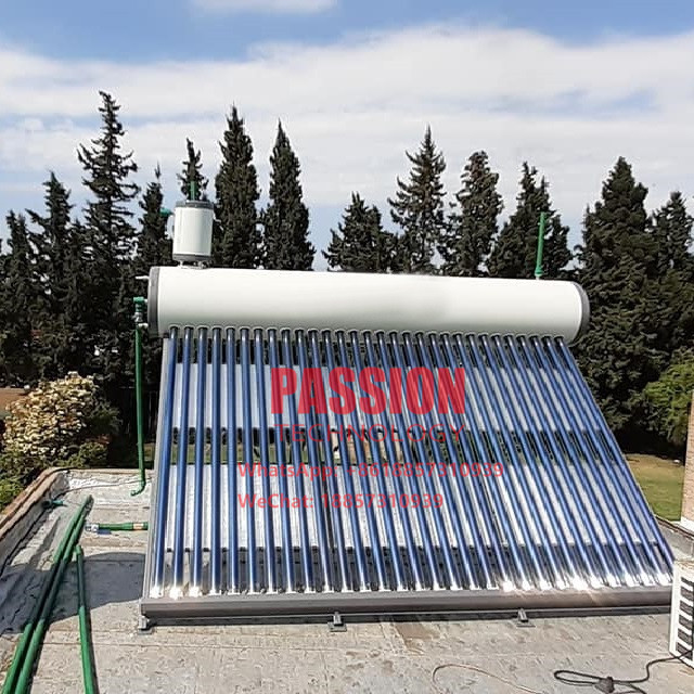 White Tank Solar Geyser Vacuum Tube Solar Water Heater 304 201 Solar Collector