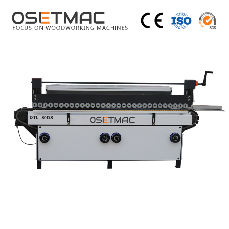 OSETMAC DTL-80DS Three Rollers Manual Side Sanding Machine For Wood MDF Plywood Polishing