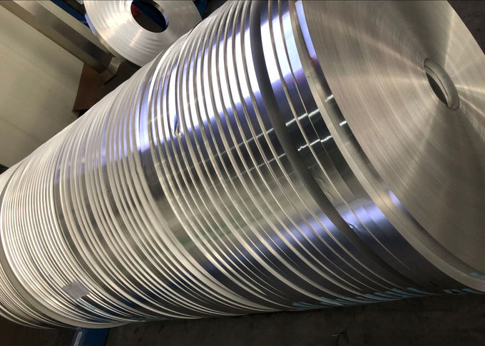 Silver Hot Rolling Aluminium Strips For Heat Sink , Width 12mm - 1250mm