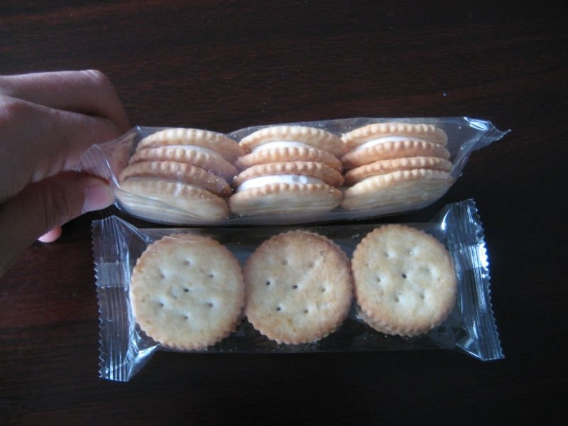 ISO Single Row Ice Cream Biscuit Sandwich Machine With Packing Line