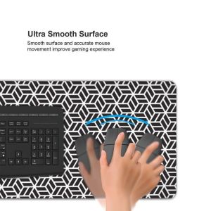 900*400*3mm Stock Waterproof Desk Mats with Printed Rubber Mouse Pads and Custom