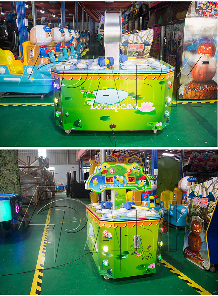 Hit Frog Redemption Game Machine 2 Players Kids Hammer Game Machine
