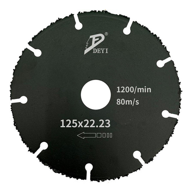 Nail Wood 125mm Circular Saw Blade Vacuum Brazed Cutter Head With Grit